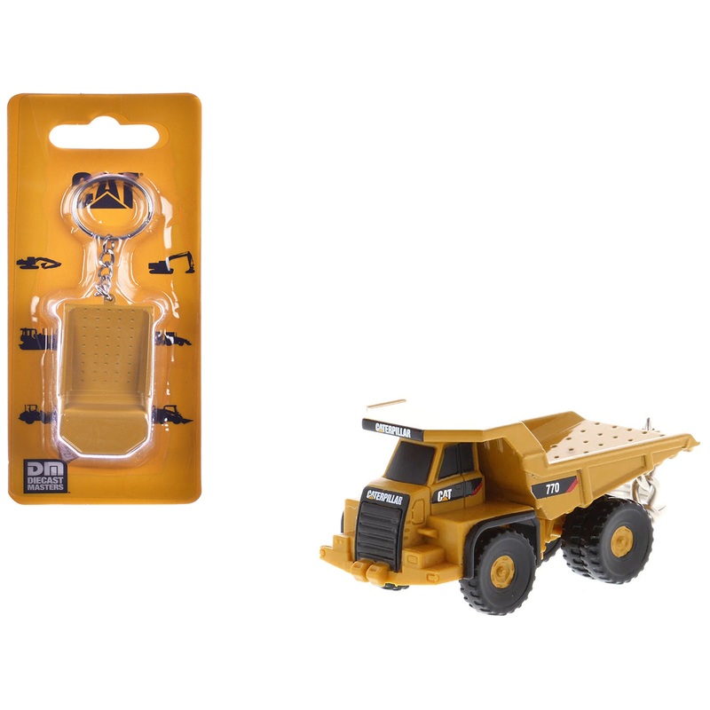 CAT Caterpillar 770 Off-Highway Truck Keychain Yellow Diecast Model by Diecast Masters