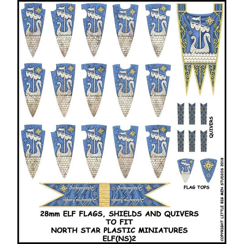 LBMS Transfers – Elf Banner & Shield Designs 2
