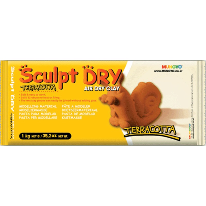 Mungyo – Sculpt Dry Air Dry Clay – Terracotta 500g