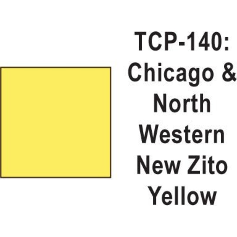 Tru Color TCP-140 Chicago North Western Zito Yellow, Paint (1 Ounce)
