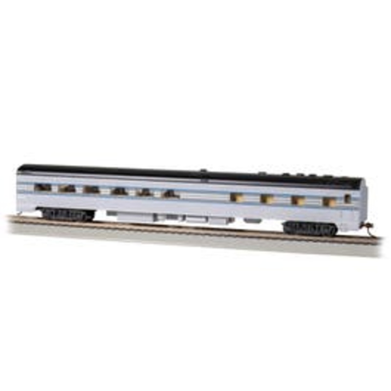Bachmann 14809 HO 85' SMOOTH-SIDE DINING CAR with LIGHTED INTERIOR – NYC 20TH CENTURY LIMITED #685 (1938 LIVERY)