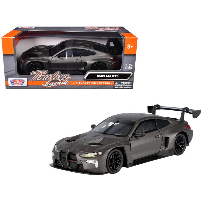 BMW M2 GT3 Matt Black “Timeless Legends” Series 1/24 Diecast Model Car by Motormax