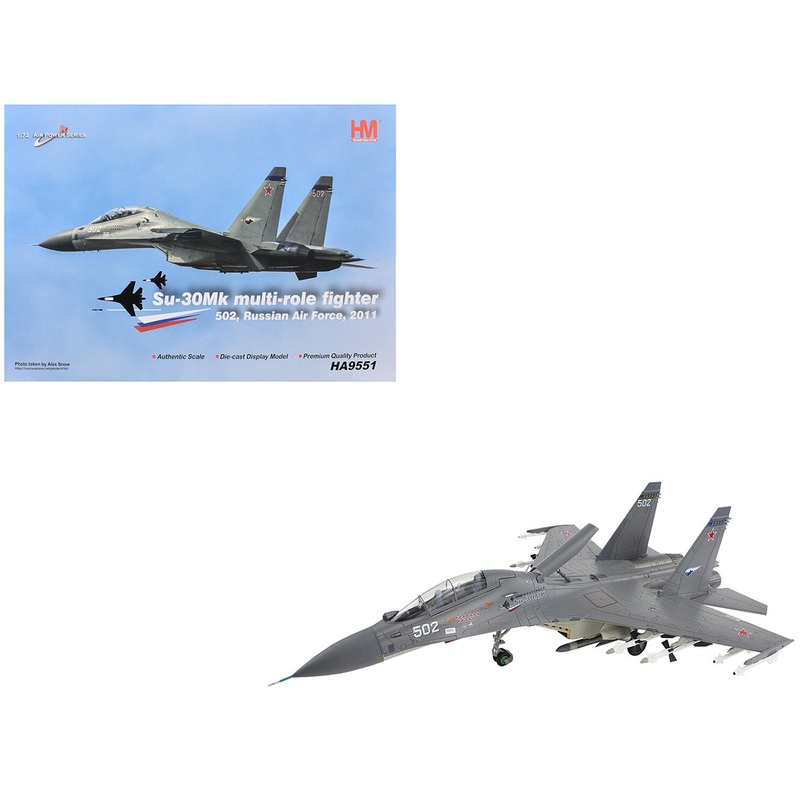 Sukhoi Su-30Mk Flanker Fighter Aircraft “502” (2011) Russian Air Force “Air Power Series” 1/72 Diecast Model by Hobby Master