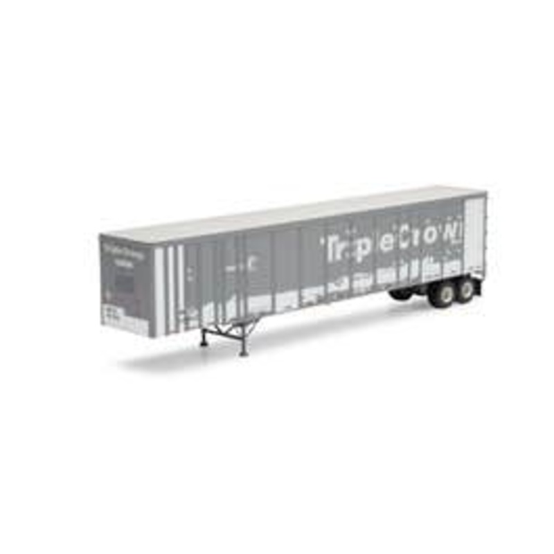Athearn 72822 HO 53ft Wabash Plate Trailer TripleCrown #461662 Primed for Grime