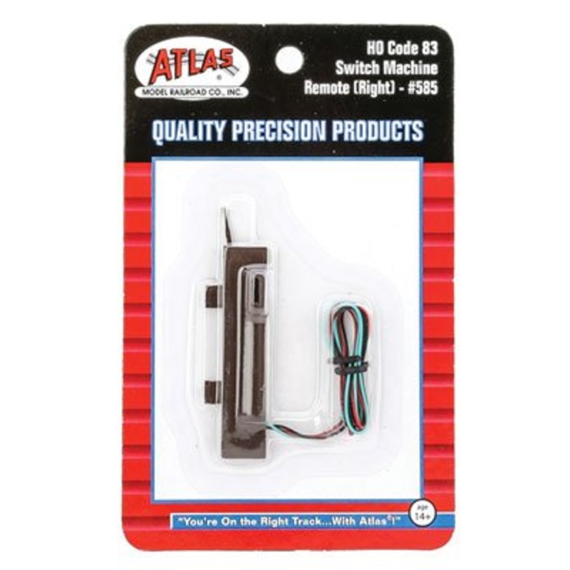 Atlas 585 HO, Code 83, Switch Machine, Remote, Right Hand