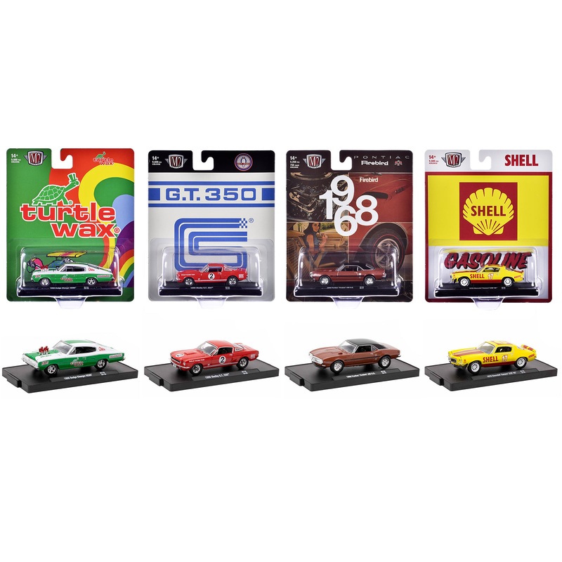 “Auto-Drivers” Set of 4 pieces in Blister Packs Release 110 Limited Edition to 9600 pieces Worldwide 1/64 Diecast Model Cars by M2 Machines