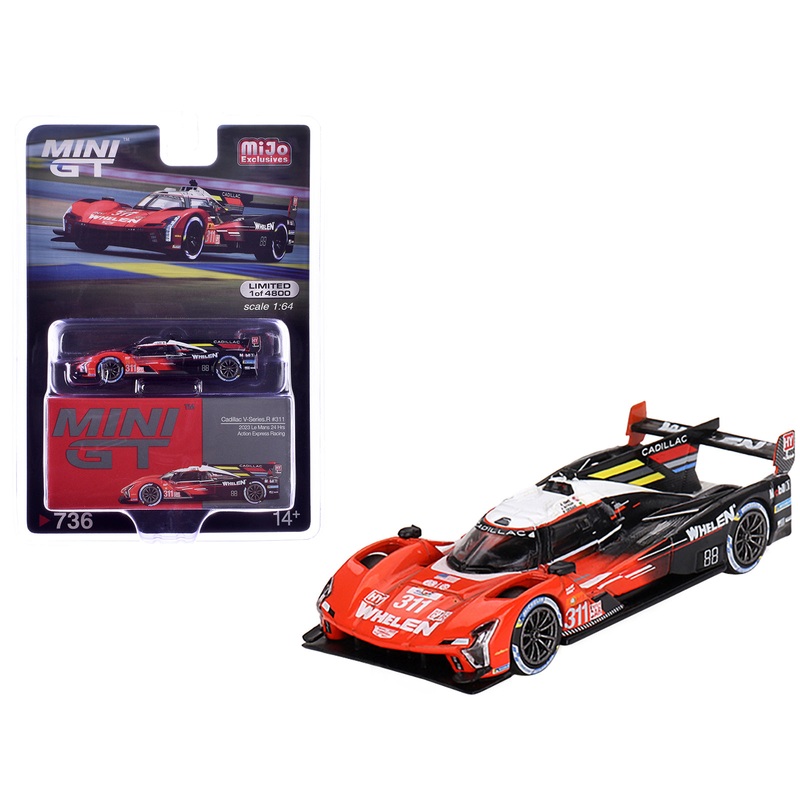 Cadillac V-Series.R #311 Jack Aitken – Pipo Derani – Alexander Sims “Action Express Racing” “24 Hours of Le Mans” (2023) Limited Edition to 4800 pieces Worldwide 1/64 Diecast Model Car by Mini GT