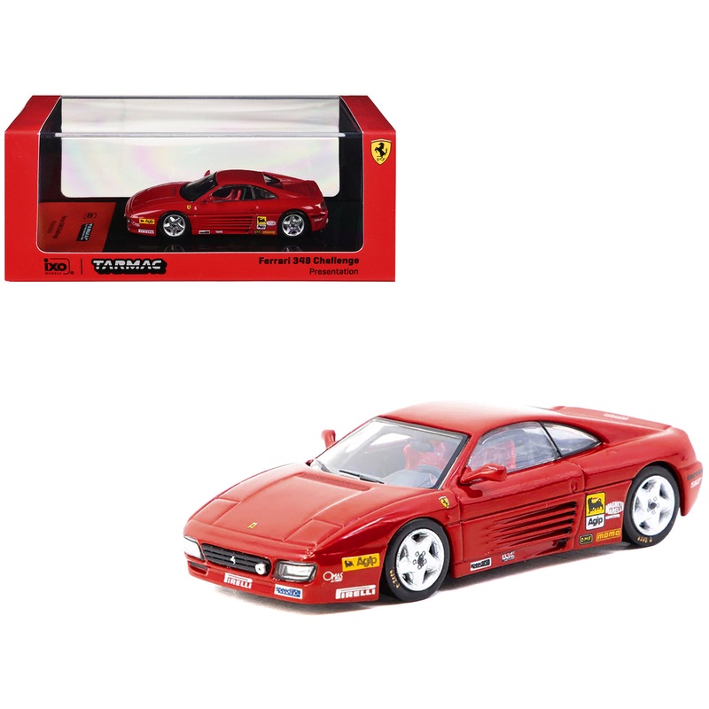 Ferrari 348 Challenge “Presentation Version” Red “Hobby64” Series 1/64 Diecast Model by Tarmac Works