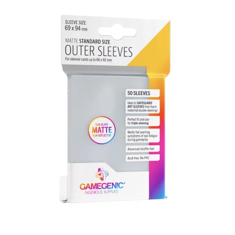 GameGenic – Matte Outer Sleeves: Standard (50)