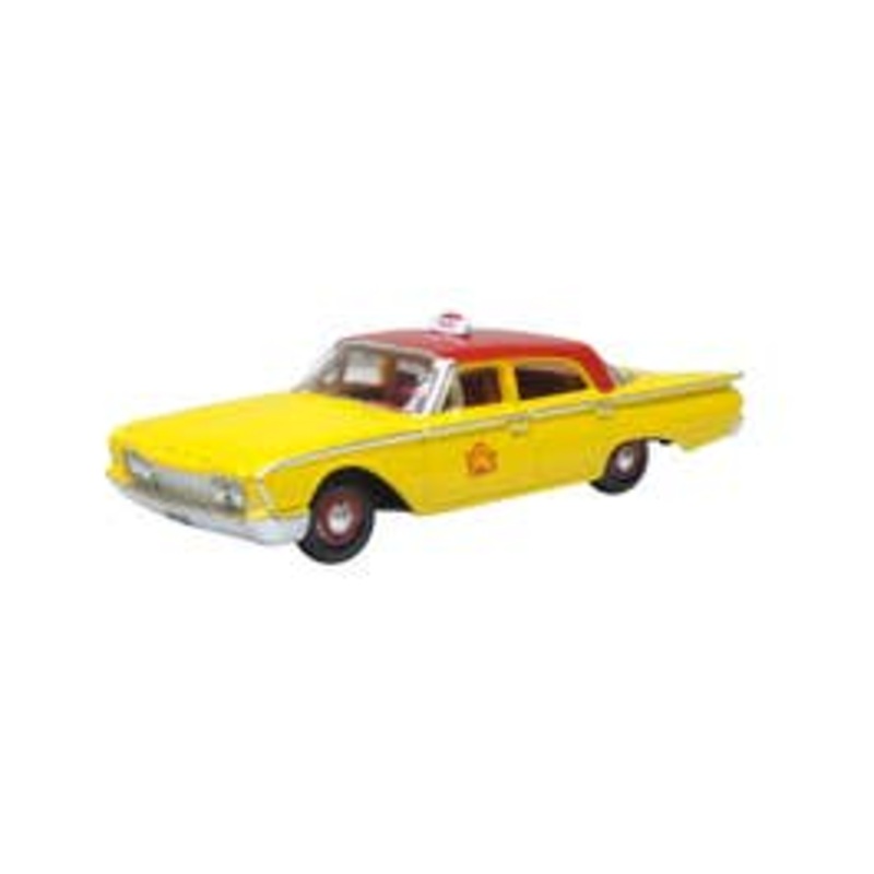 Oxford 87FF60003 HO 1960 Ford Fairline Sedan NYC Taxi