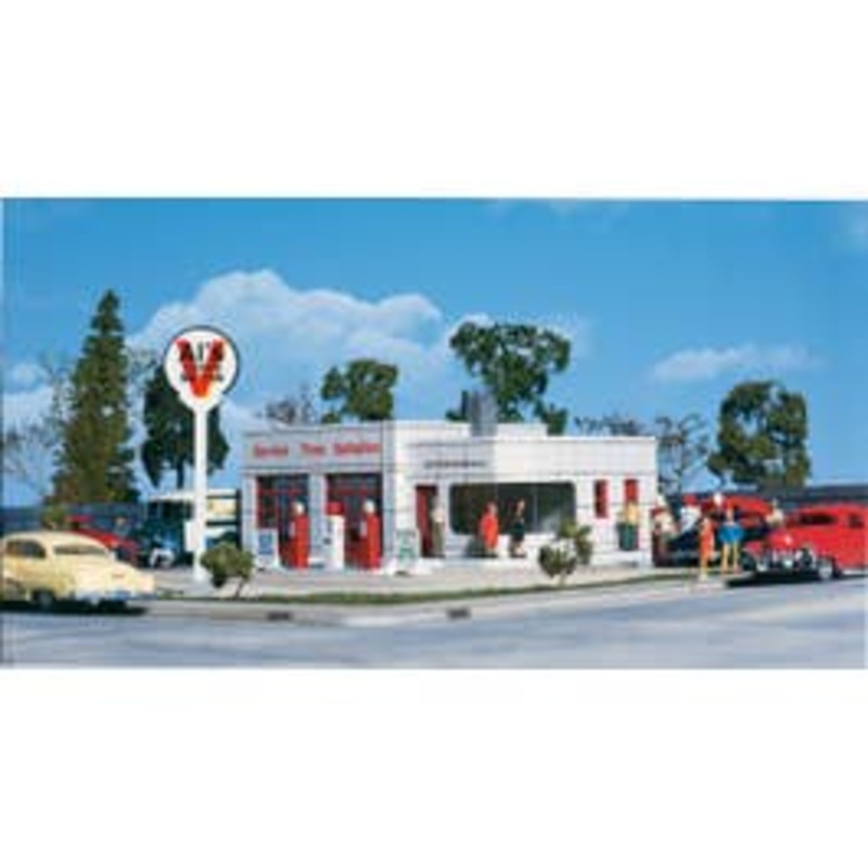 Walthers #933-3072 Al's Victory Service Gas Station — Kit