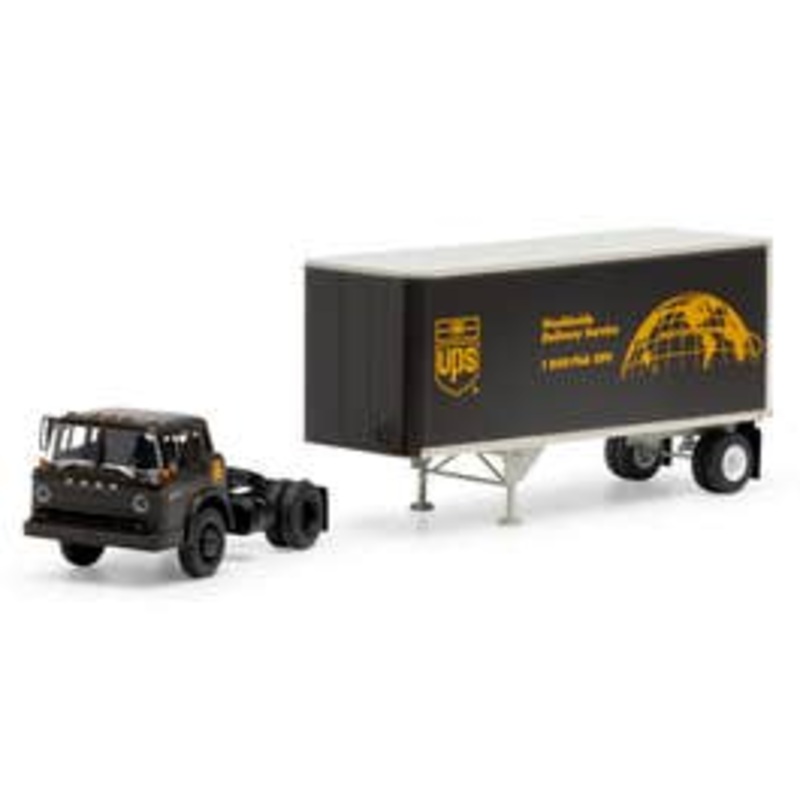 Athearn 90994  HO Ford C Tractor with 28 Trailer – United Parcel Service