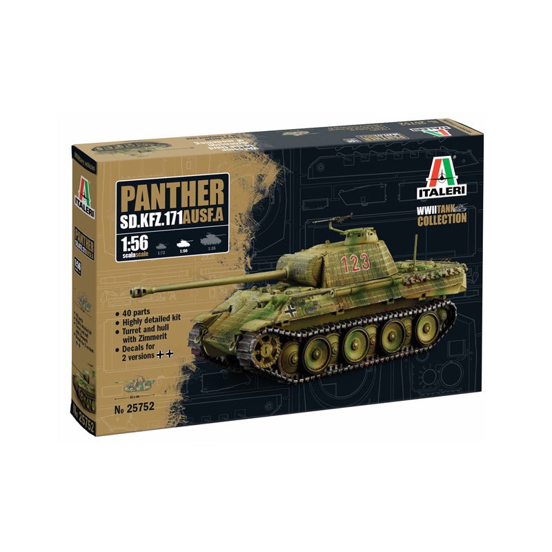 Italeri – 1/56 Sd. Kfz. 171 Panther Ausf. A