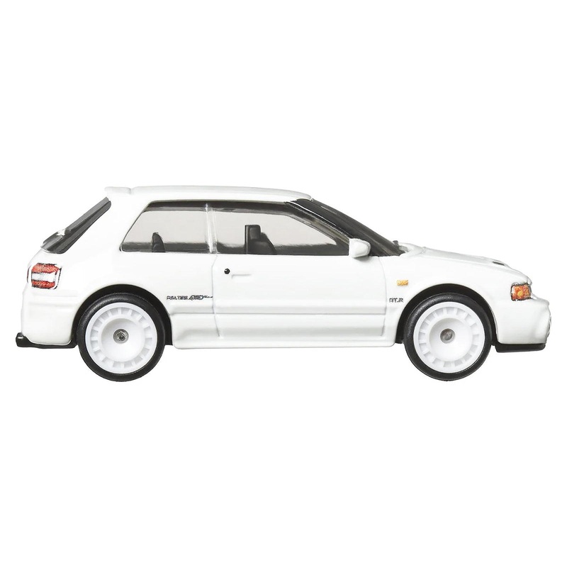 Mazda 323 GTR RHD (Right Hand Drive) White “Boulevard” Series Diecast Model Car by Hot Wheels