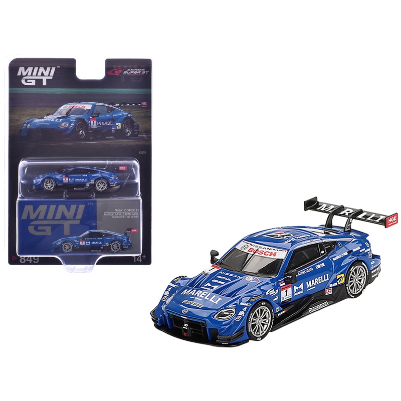 Nissan Z GT500 #1 Kazuki Hiramine – Bertrand Baguette “Team Impul” “Super GT Series” (2023) Limited Edition 1/64 Diecast Model Car by Mini GT