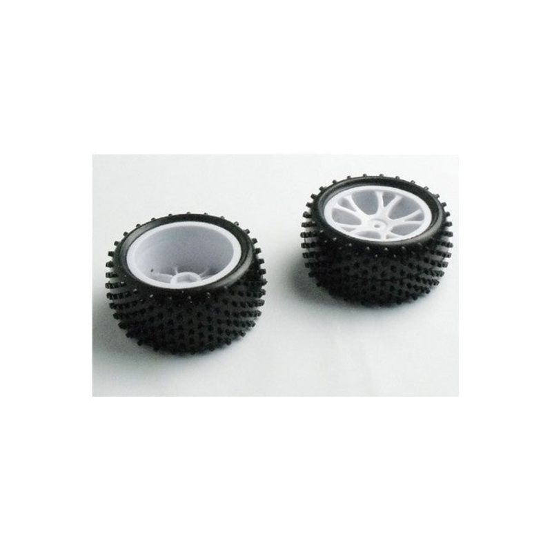 River Hobby – RH10301 Rear Tyre & Wheel for Buggy (2)