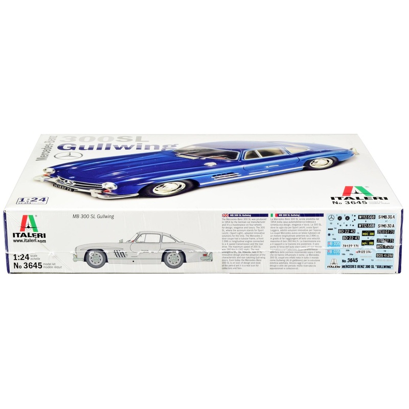 Skill 3 Model Kit Mercedes Benz 300 SL Gullwing 1/24 Scale Model by Italeri