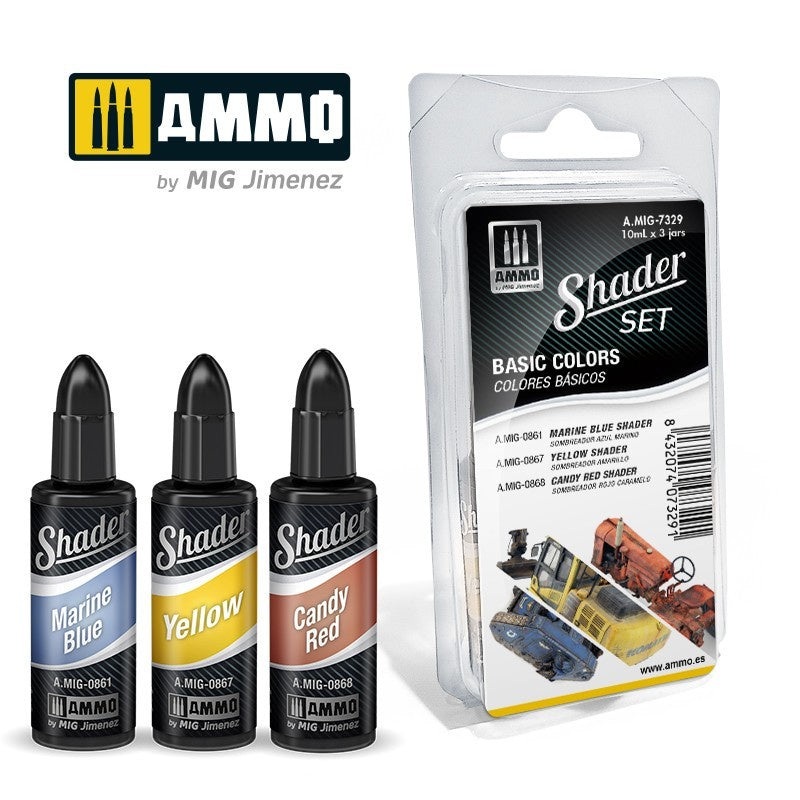 AMMO – 7329 Basic Colors Matt Shader Set