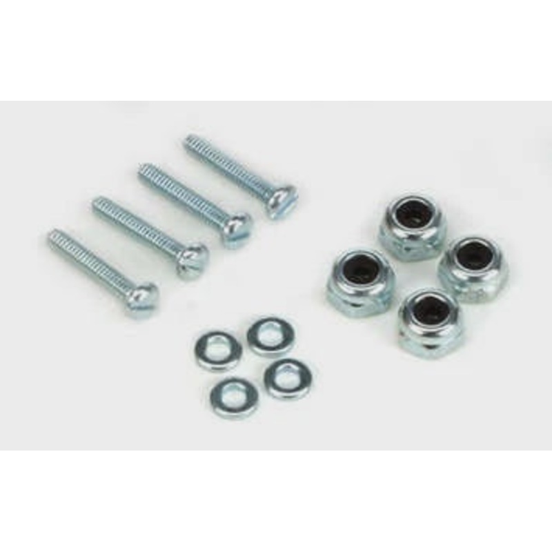 Du-Bro – Bolt Set w/Lock Nuts 2-56 X 1/2 (4pcs)