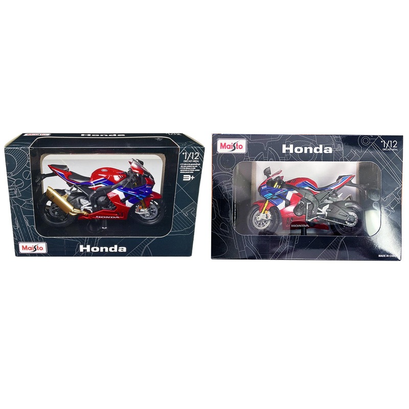 Honda CBR1000RR-R Fireblade SP Red with White and Blue Graphics with Stand 1/12 Diecast Motorcycle Model by Maisto