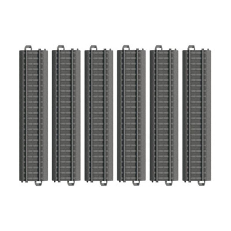 Marklin 23180 HO Scale 180 mm Straight Plastic Track (Pack of 6)