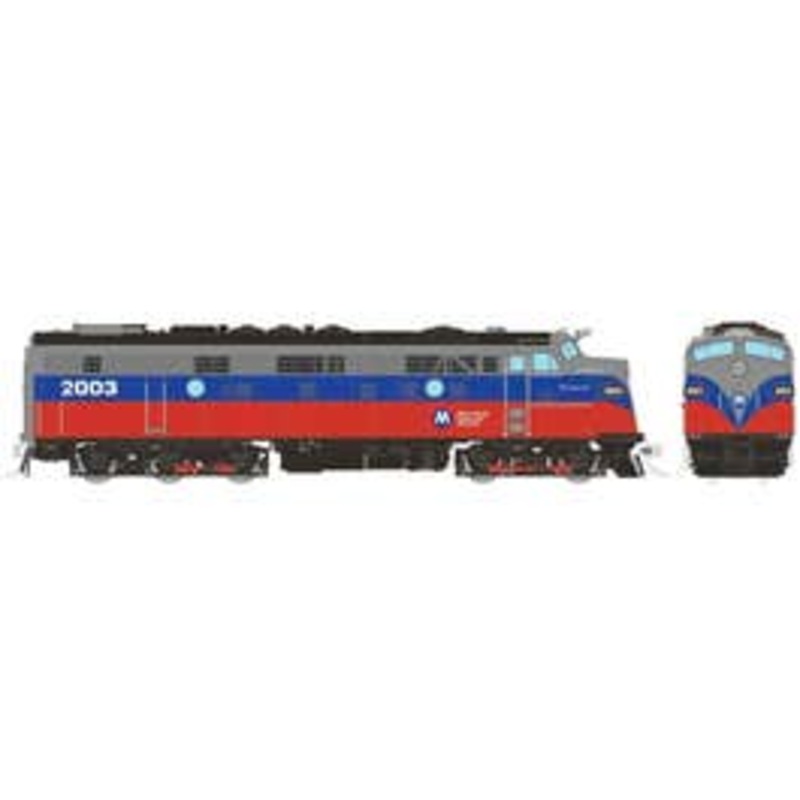 Rapido 14622 HO Rebuilt FL9 (DC/DCC/Sound): Metro North – Red & Blue: #2003