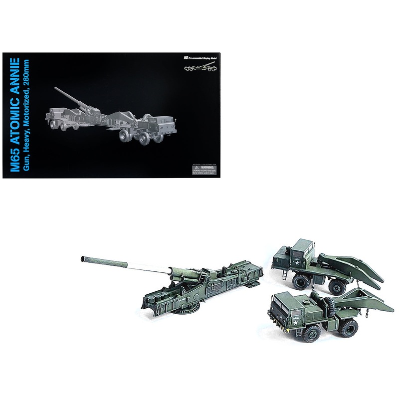 United States M65 Atomic Cannon “Atomic Annie” Artillery Olive Drab “Firing Mode” US Army “NEO Dragon Armor” Series 1/72 Plastic Model by Dragon Models