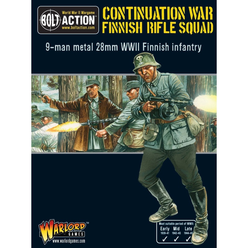 Warlord – Bolt Action: Finnish Infantry Section (Metal)