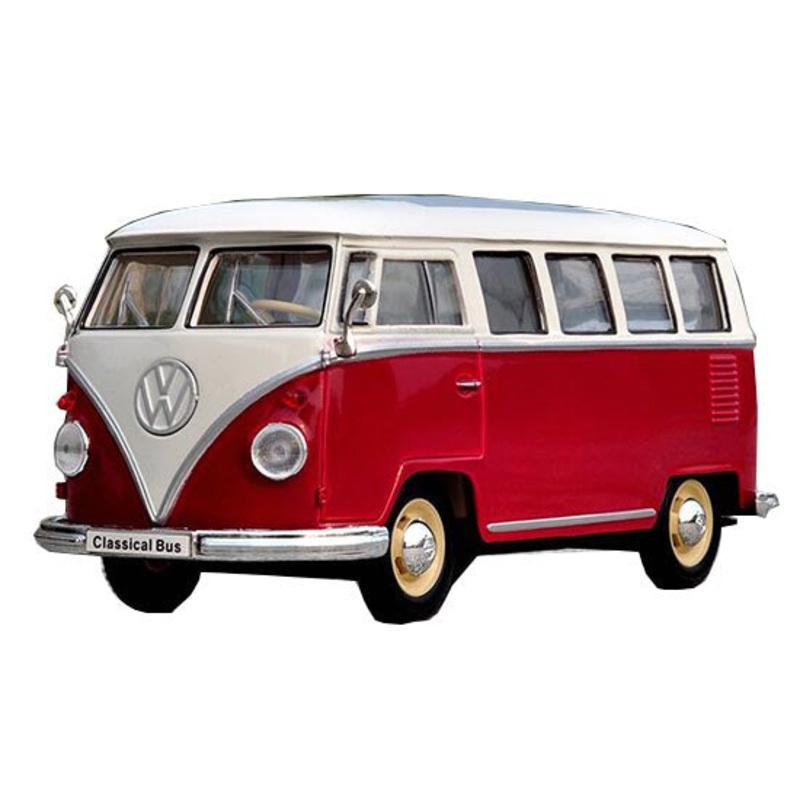 Welly – 1/24 Volkswagen Classical Bus 1963 (Red/White)