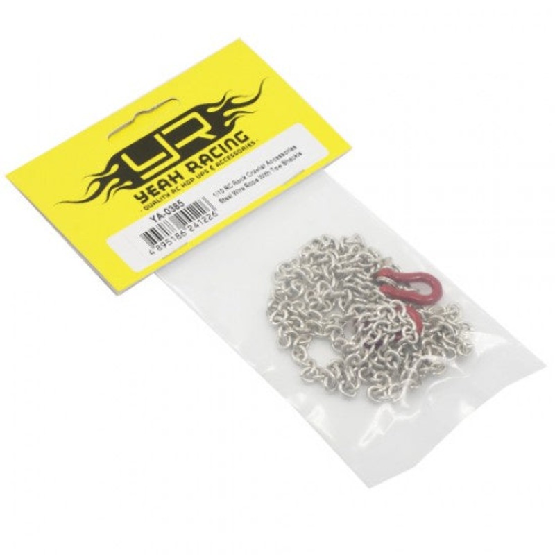 Yeah Racing – 1/10 R/C Rock Crawler Accessory 96cm Long Chain & Tow Shackle