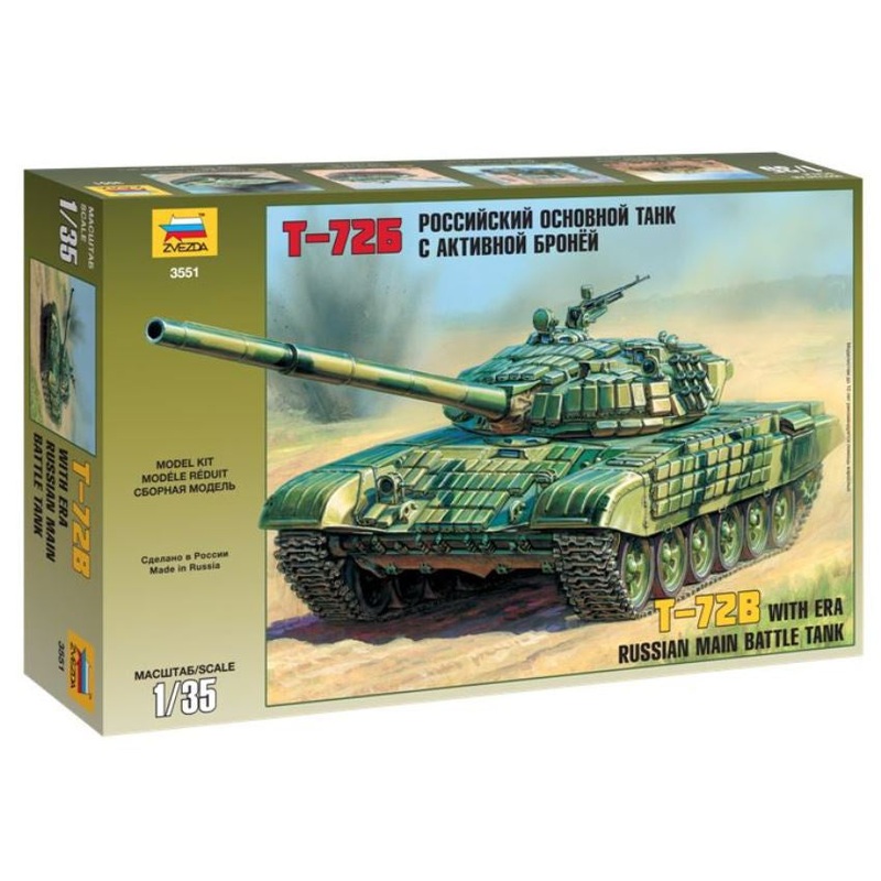 Zvezda – 1/35 T-72B w/ERA Russian Main Battle Tank