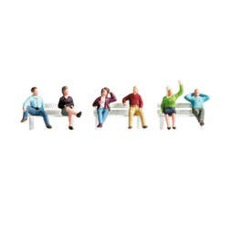 NOCH 15540  HO Sitting People (6 pcs)