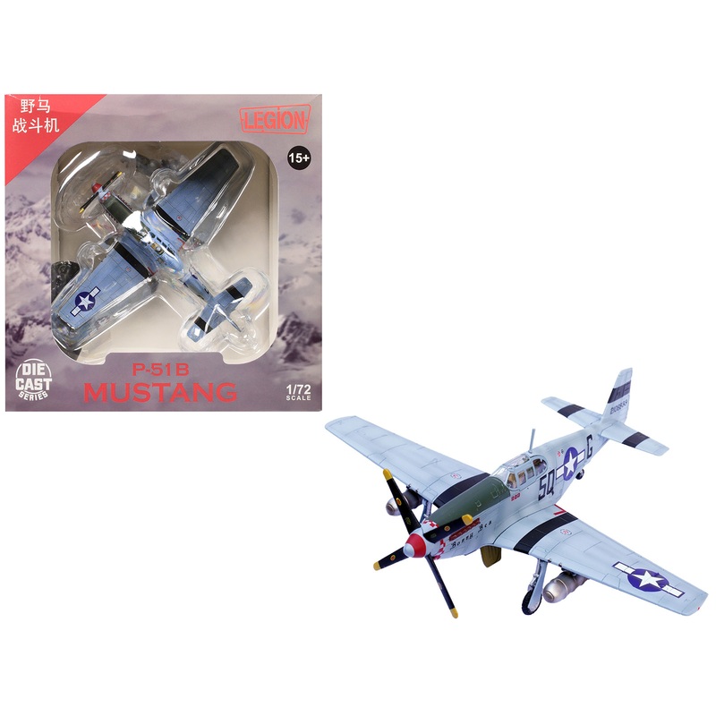 North American P-51B Mustang Aircraft “Bonny Bea 504th Fighter Squadron 339th Fighter Group” (1944) United States Army Air Forces 1/72 Diecast Model Airplane by Legion