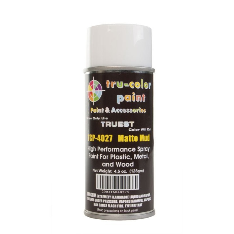 Tru Color TCP-4027 Matte Mud, Spray Can, 4.5 ounce, Plastic, Metal and Wood