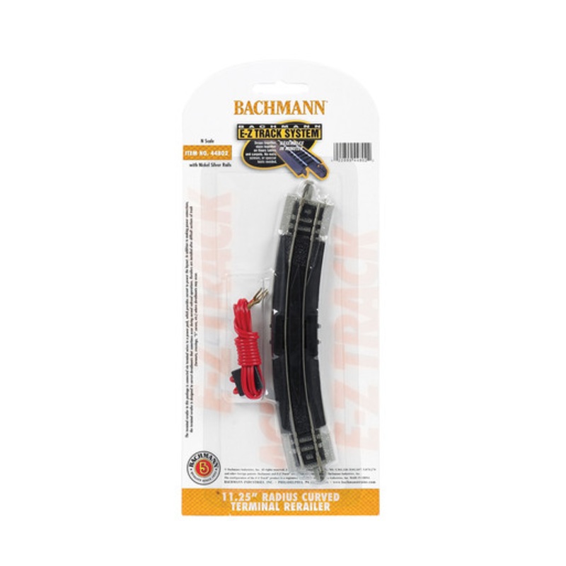Bachmann 44802 N Scale 11.25″ Radius Terminal Rerailer With Wire