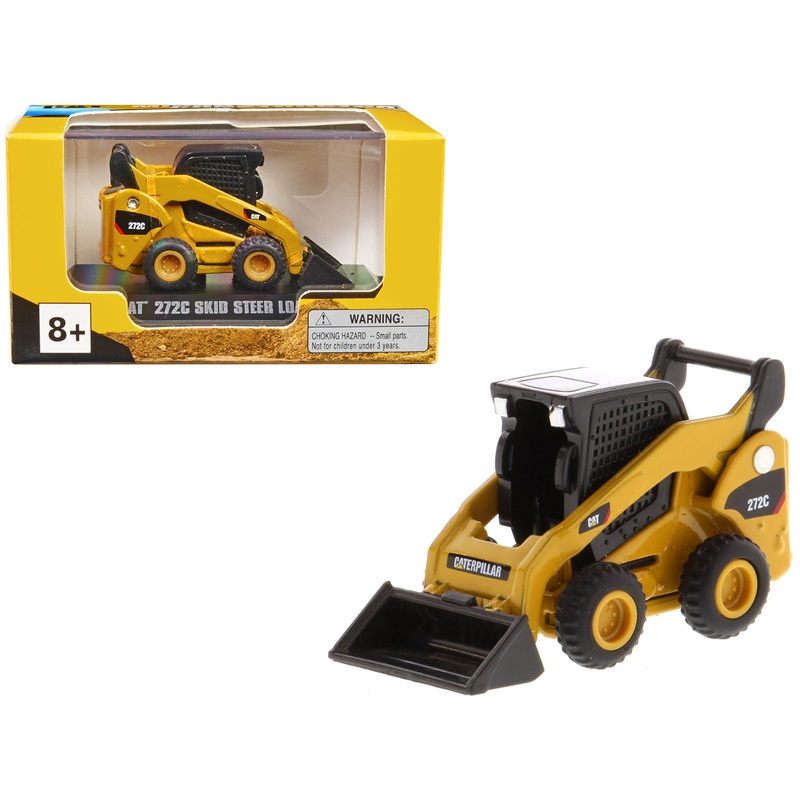 CAT Caterpillar 272C Skid Steer Loader Yellow “Micro-Constructor” Series Diecast Model by Diecast Masters