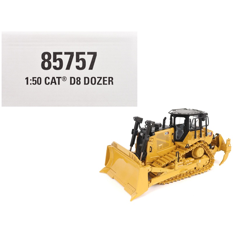 CAT Caterpillar D8 Track-Type Dozer (Standard Configuration) Yellow “High Line” Series  1/50 Diecast Model by Diecast Masters