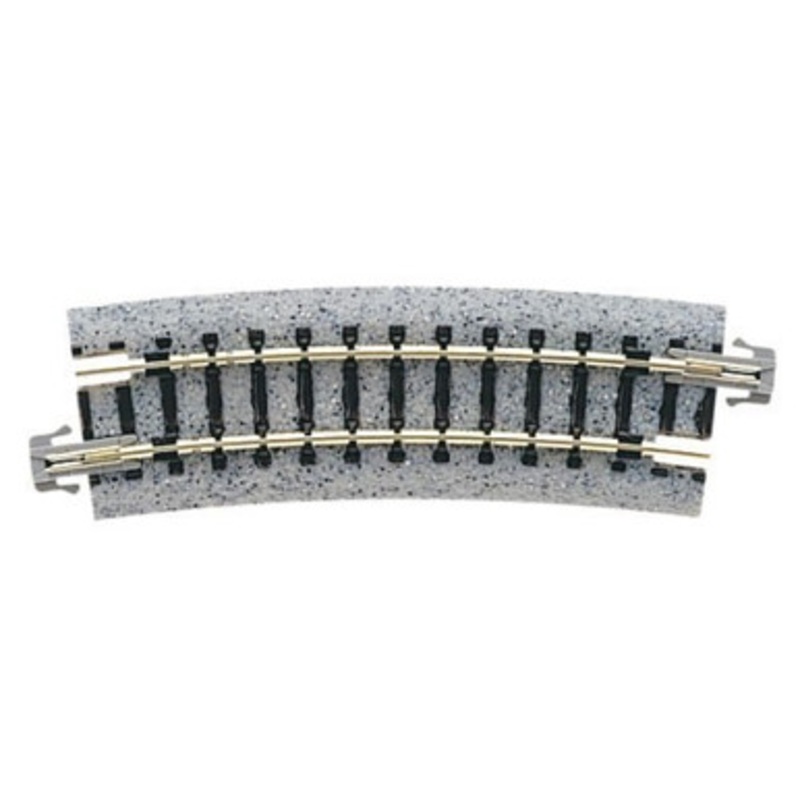 Kato 20-111 N Scale Unitrack, 282mm 11″ Radius 15-Degree Curve Track (4)