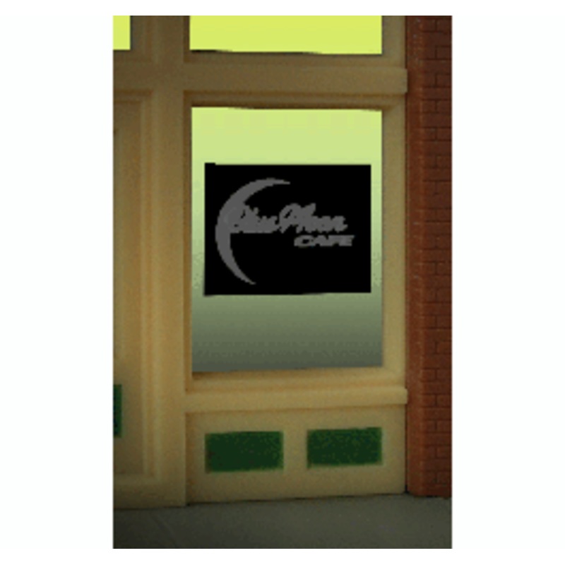 Miller Engineering #8960 Blue Moon window sign