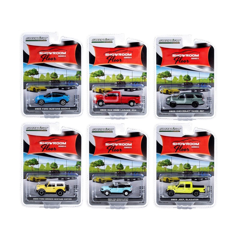 “Showroom Floor” Set of 6 Cars Series 3 1/64 Diecast Model Cars by Greenlight
