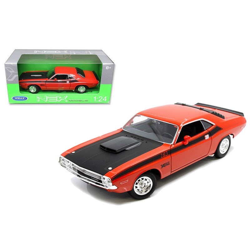 Welly – 1/24 Dodge Challenger T/A 1970 (Orange/Black)