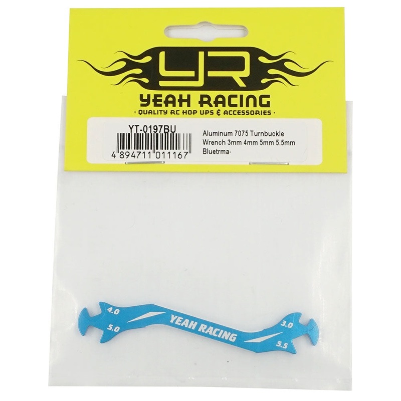 Yeah Racing – Aluminum Turnbuckle Wrench 3 – 4 – 5 – 5.5mm Blue