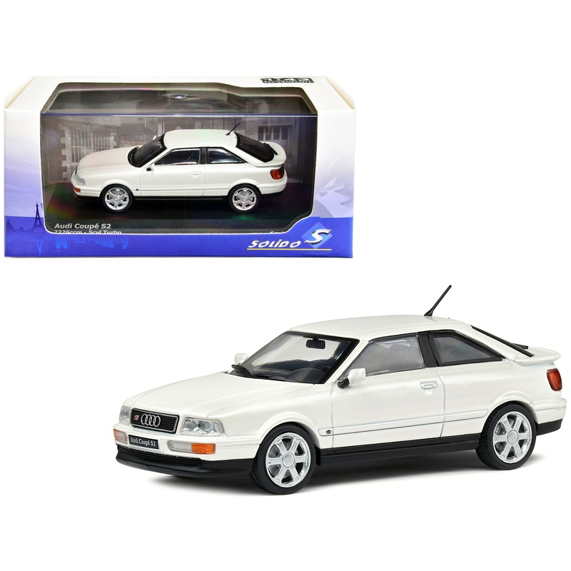 1992 Audi Coupe S2 Pearl White Metallic 1/43 Diecast Model Car by Solido