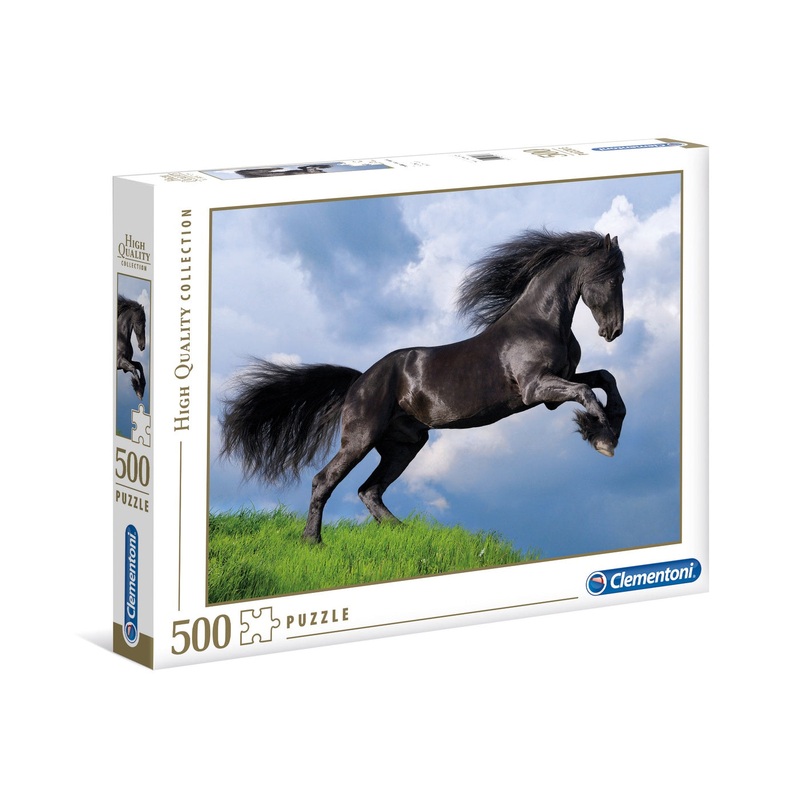 Clementoni – Fresian Black Horse (500 pcs)