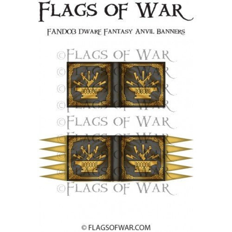 Flags of War – Dwarf Fantasy Anvil Banners