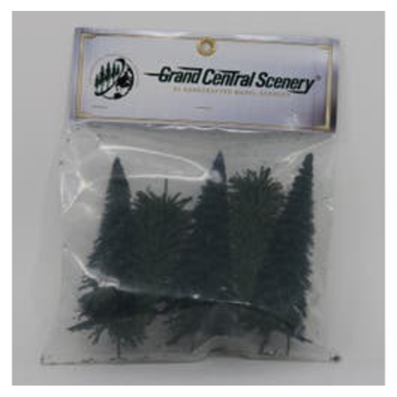 Grand Central Scenery T2  Large Pine Trees 6″-7″ (5 pcs)
