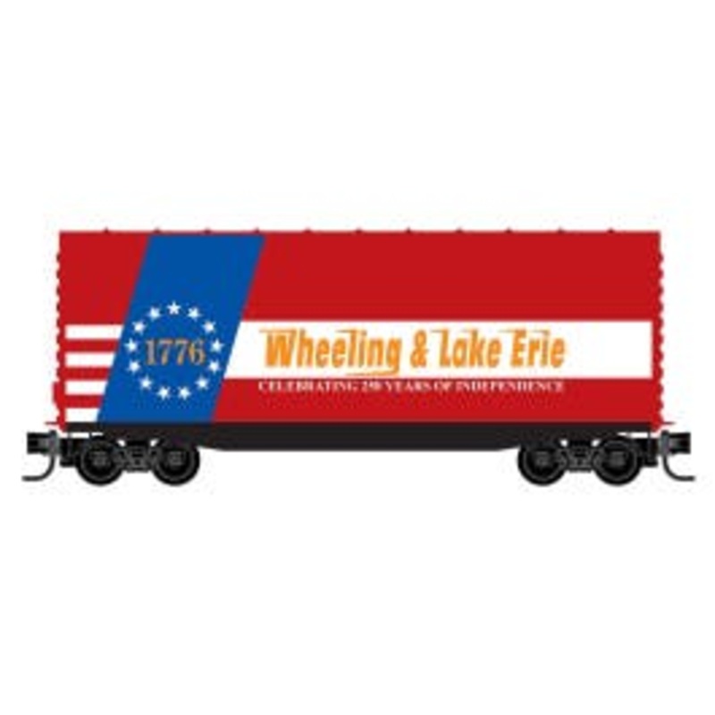 Micro Trains 10100824 N Scale 40' Hy-Cube Boxcar Freedom – Wheeling & Lake Erie