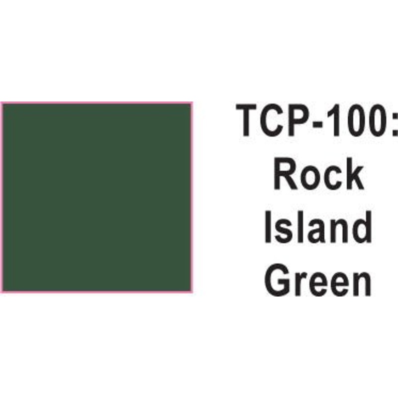 Tru Color TCP-100 Rock Island Green Paint 1 ounce