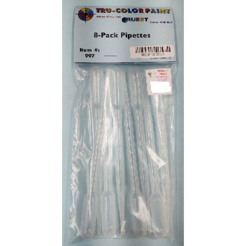 Tru-Color TCP-997 Pipettes, 8 Pack