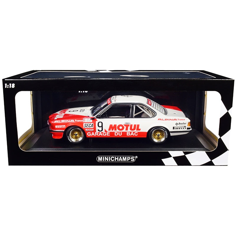 BMW 635 CSi #9 R. Hollinger – F. Giroix – J. Krucker “Motul / Garage du Bac” 24H of Spa (1984) Limited Edition to 300 pieces Worldwide 1/18 Diecast Model Car by Minichamps
